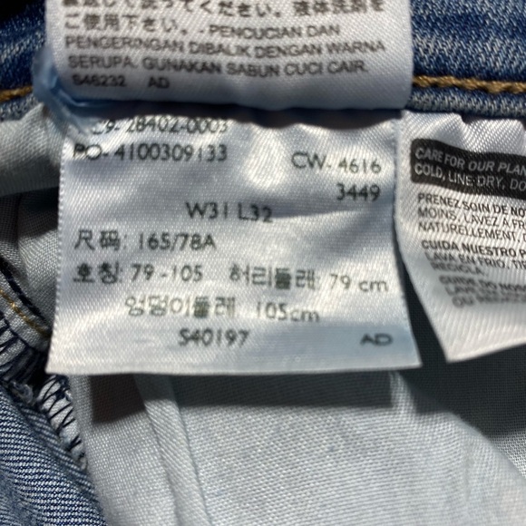 Levi's Slimming Boot Cut High Waist Blue Denim Jeans Size 31 - Picture 11 of 11